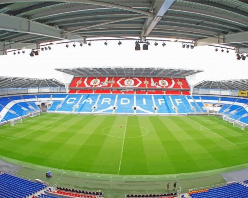 Cardiff City Stadium paint by numbers