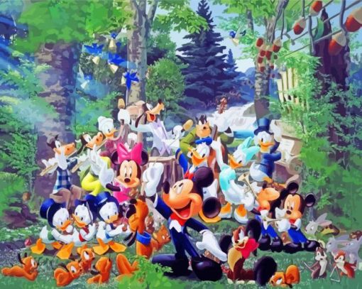 Disney Mickey Mouse Orchestra Paint By Numbers