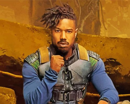 Erik Killmonger paint by numbers