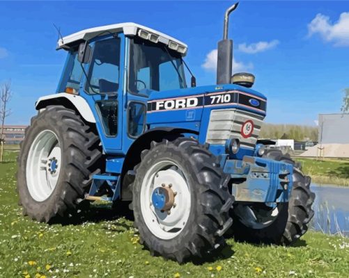 Ford N Series Tractor paint by numbers