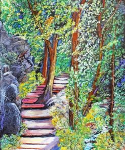 Forest Steps Art paint by numbers