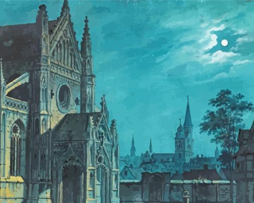 Gothic Cathedral paint by numbers