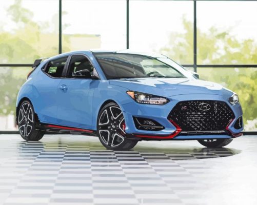 Hyundai Veloster Car paint by numbers