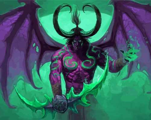 Illidan Stormrage Game Characters paint by numbers