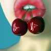 Lips With Cherry paint by numbers