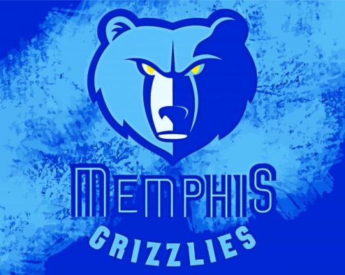 Memphis Grizzlies Logo paint by numbers