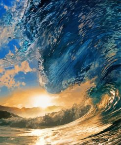 Ocean Paradise Wave Paint By Numbers
