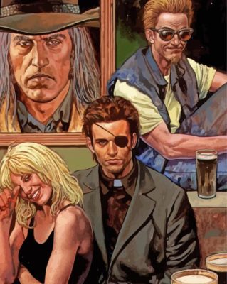 Preacher Characters paint by numbers