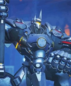 Reinhardt Overwatch paint by numbers