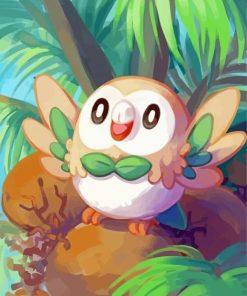 Rowlet paint by numbers