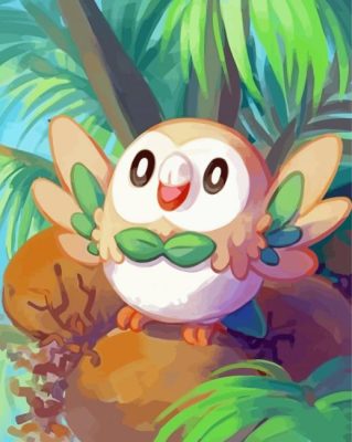 Rowlet paint by numbers