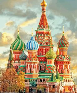 Saint Basil's Cathedral paint by numbers