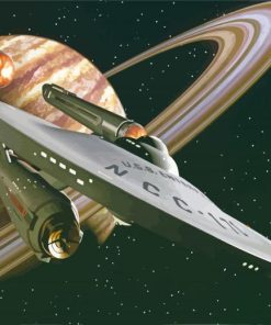 Starship-NCC-1701-Star-Trek- paint by numbers