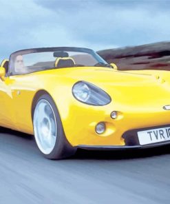 TVr Sport Yellow Car paint by numbers