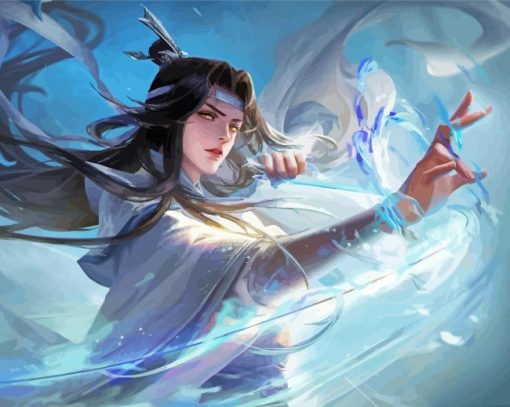 Aesthetic Lan Zhan paint by numbers