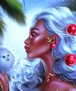 Christmas Fantasy Mystical Girl paint by numbers
