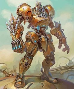 Fantasy Robot Art paint by numbers