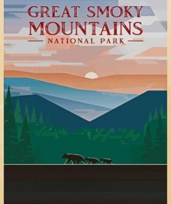 Great Smoky Mountains paint by numbers