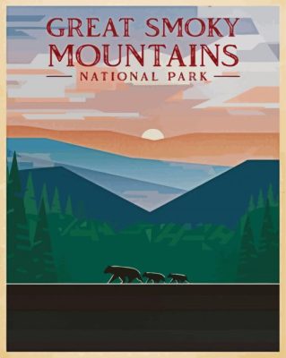 Great Smoky Mountains paint by numbers