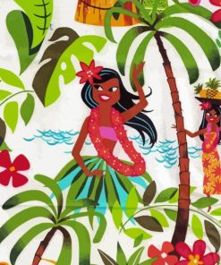 Hawaiian Hula Girls paint by numbers