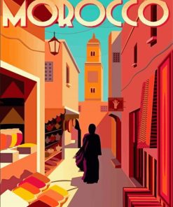 Morocco Poster paint by numbers