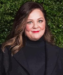 The Actress Melissa McCarthy paint by numbers