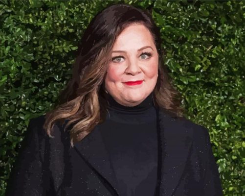 The Actress Melissa McCarthy paint by numbers