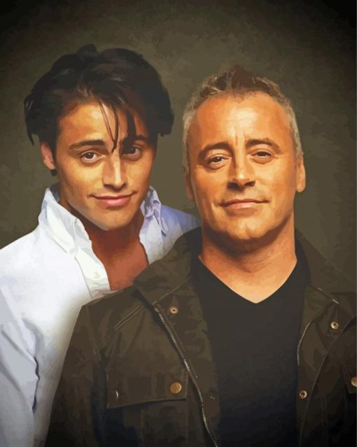 The Before And Now Matt Leblanc paint by numbers