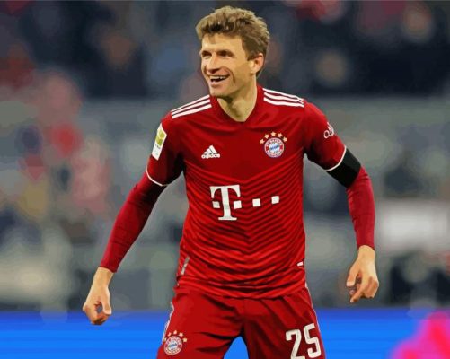 Thomas Muller paint by numbers