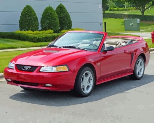 2000 Ford Mustang Paint By Numbers