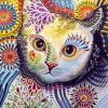 Abstract Mandala Cat Art Paint By Numbers
