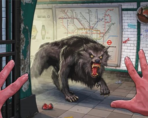 An American Werewolf in London Paint By Numbers
