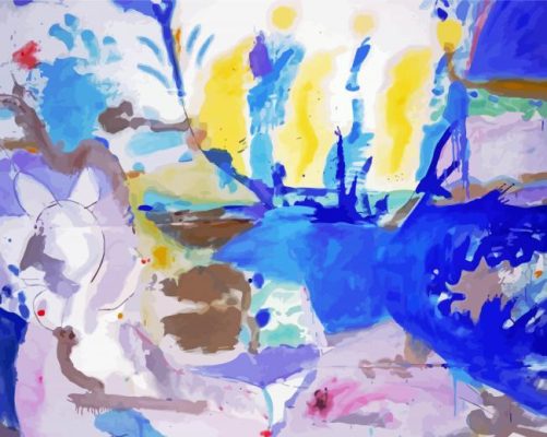 Basque Beach By Helen Frankenthaler paint by numbers