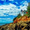 Bass Harbor Lighthouse Maine Paint By Numbers