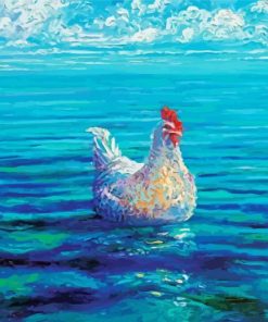 Beach Chicken Art Paint By Numbers