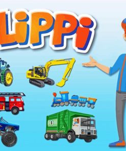Blippi Show Poster Paint By Numbers