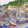 Cadgwith Cove Fishing Boats Paint By Numbers