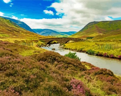 Cairngorms Mountain Range In Scotland Paint By Numbers