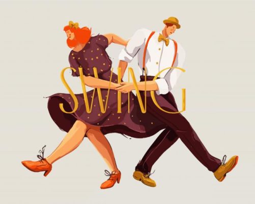 Cartoon Swing Dancers Paint By Numbers