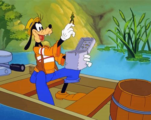 Disney Cartoon Goofy Paint By Numbers