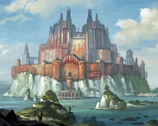 Fantasy Camelot Castle Paint By Numbers