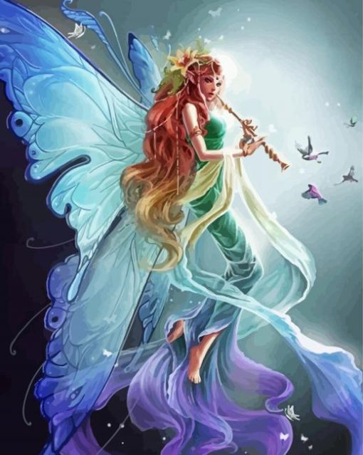 Fantasy Fairy And Butterflies Paint By Numbers