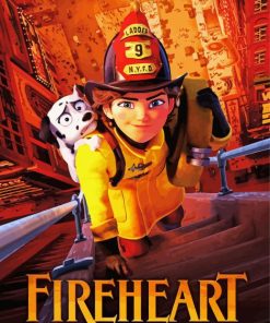 Fireheart Animated Movie Poster Paint By Numbers