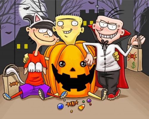 Halloween Ed Edd n Eddy Paint By Numbers