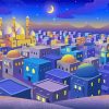 Illustration Arabian Scene City Paint By Numbers