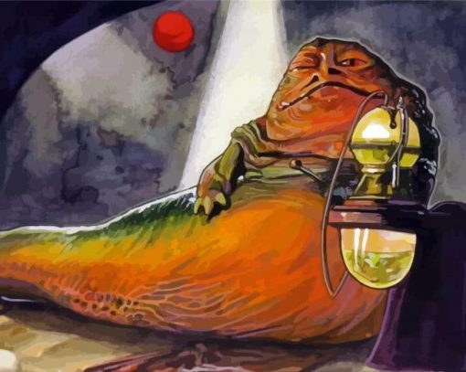 Jabba The Hutt Illustration paint by numbers