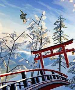 Japanese Winter Season paint by numbers
