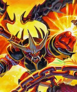 Kaijudo Demon paint by numbers