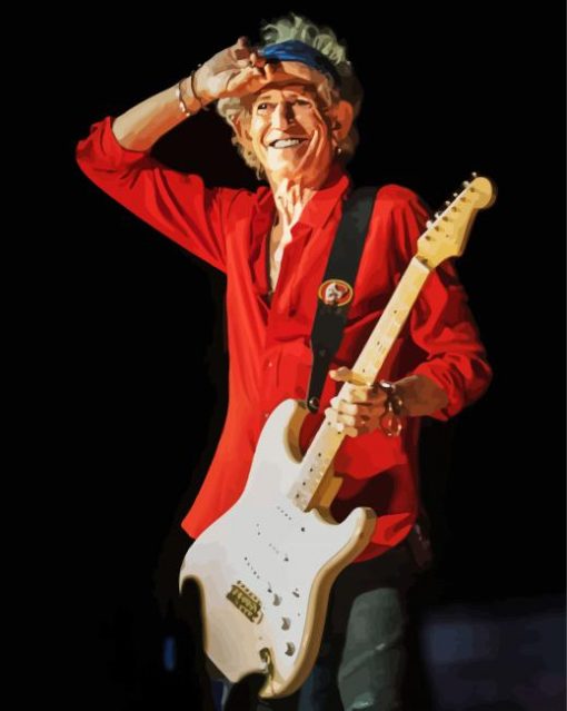 Keith Richards paint by numbers