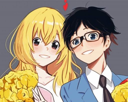 Kousei Arima Anime Couple Paint By Numbers